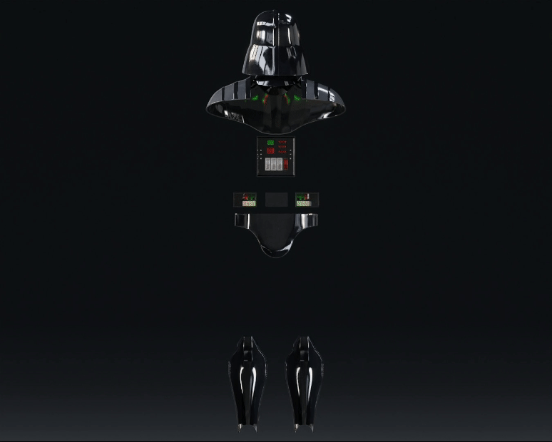 Thumbnail: Darth Armor and Helmet Accessories for Vader Costumes | Scaled to Fit | Raw DIY