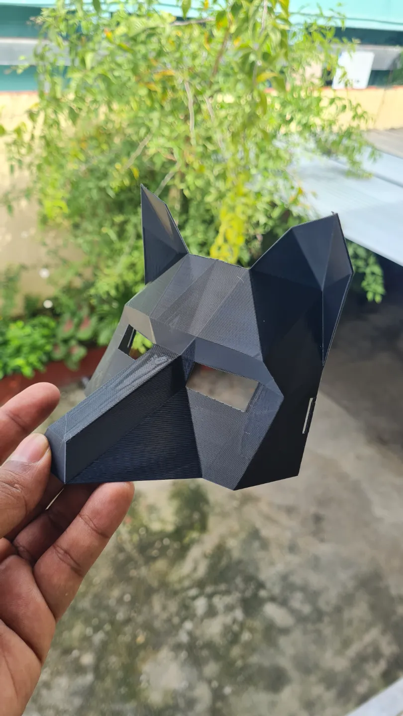 Low Poly Fox Mask | Raw DIY Kit | Wearable Accessory