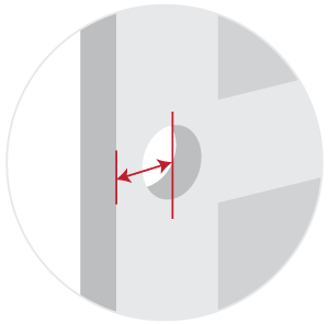 Door backset