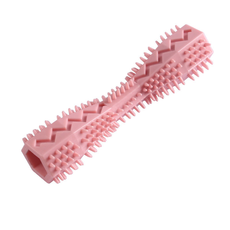 Thumbnail: Dog Toothbrush Durable Dog Chew Toy Stick Soft Rubber Tooth Cleaning Point Massa