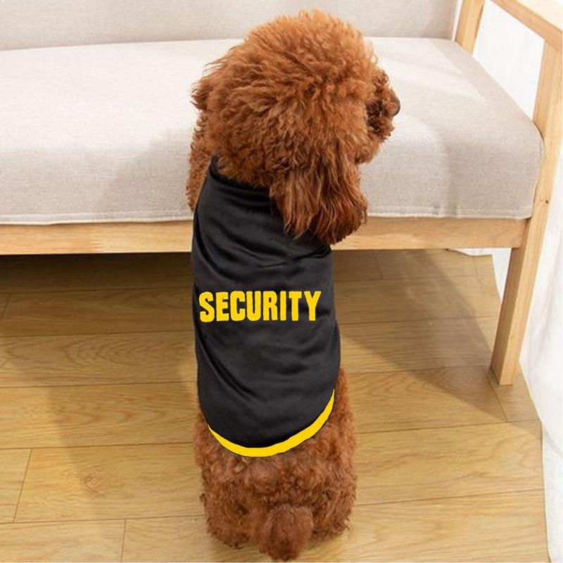 Thumbnail: Dog T-shirt Dog Shirt for Small Dogs Boy Summer Clothes Cotton Security Dog Shir