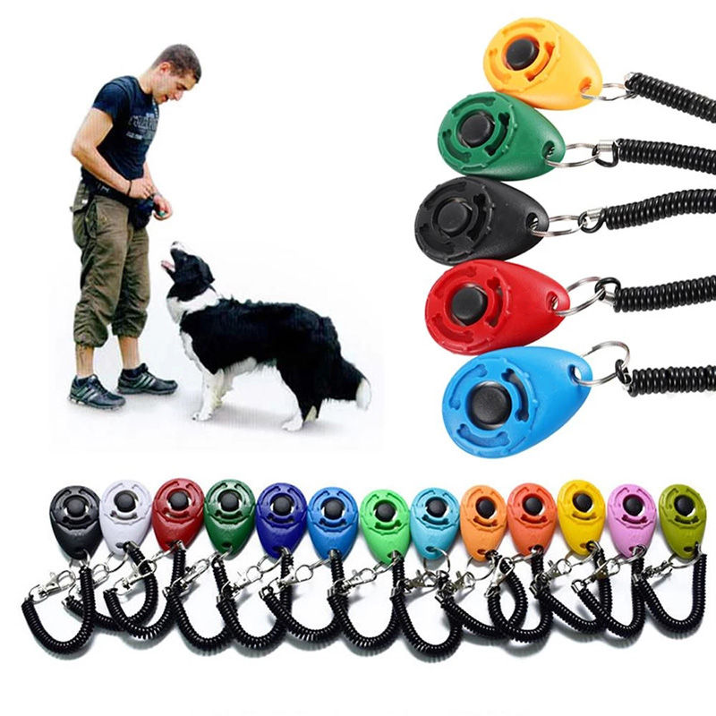 Dog Training Clicker Pet Cat Dog Click Trainer Various Style Aid Adjustable Wris