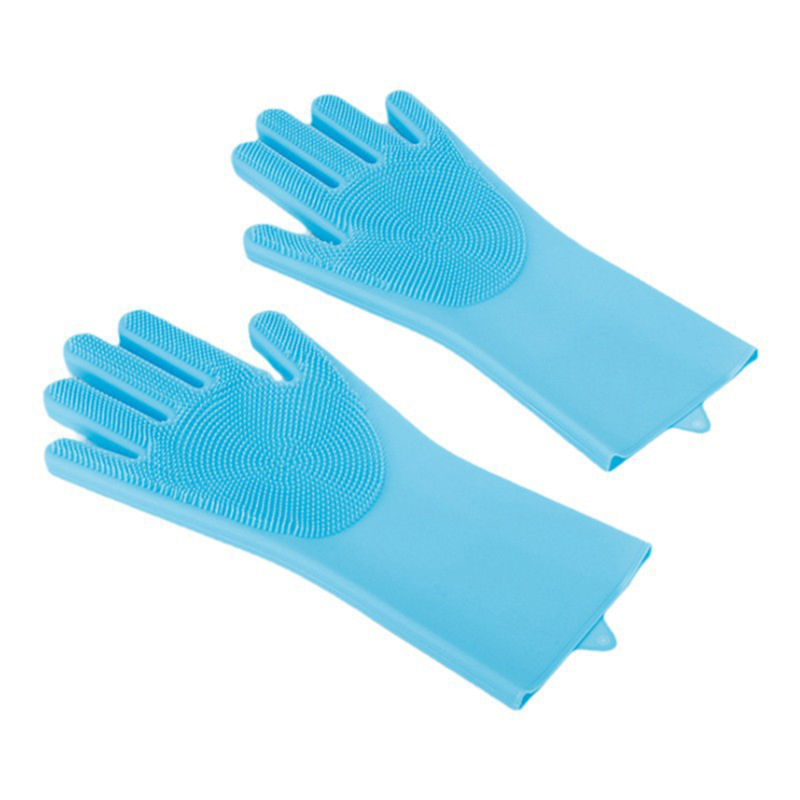 Thumbnail: Pet Grooming Bathing Gloves Dog Cat Bathing Shampoo Massaging Cleaning Cleanner 