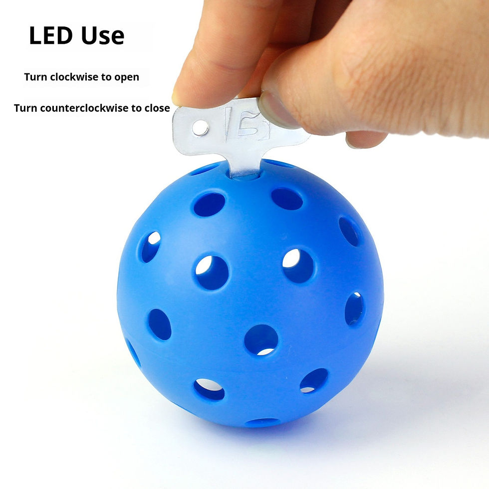 Thumbnail: FANLU Glow in The Dark Pickleball Outdoor Pickleballs LED Light Up High Visibili