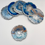 Thumbnail: Navy, Blue & Silver Geode Coasters (Set of 6)