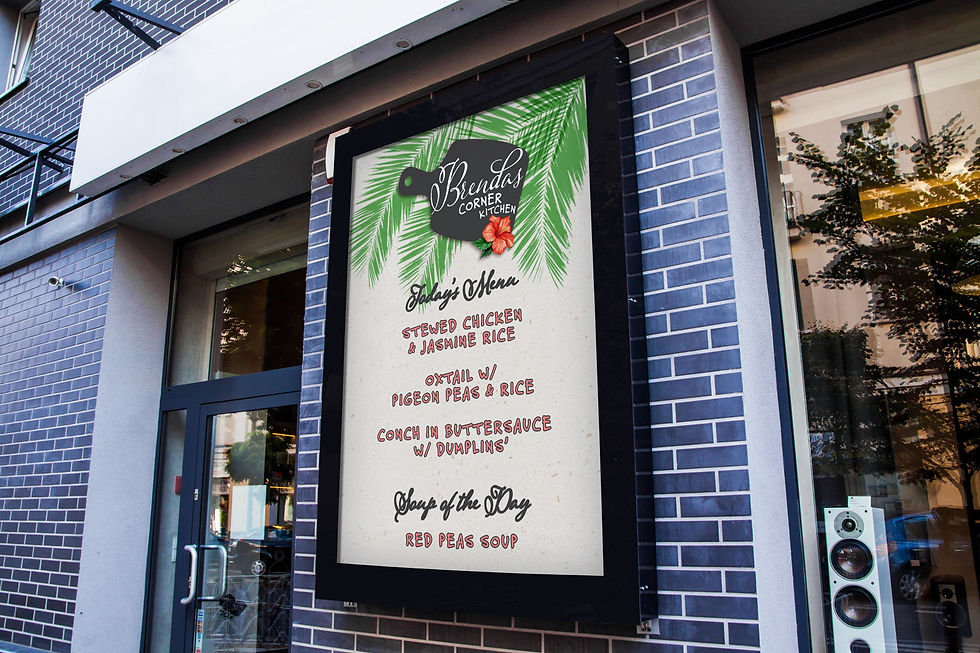 Brenda's Corner Kitchen Outdoor Menu