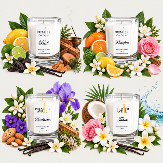 coffret de bougies parfumées villes du monde