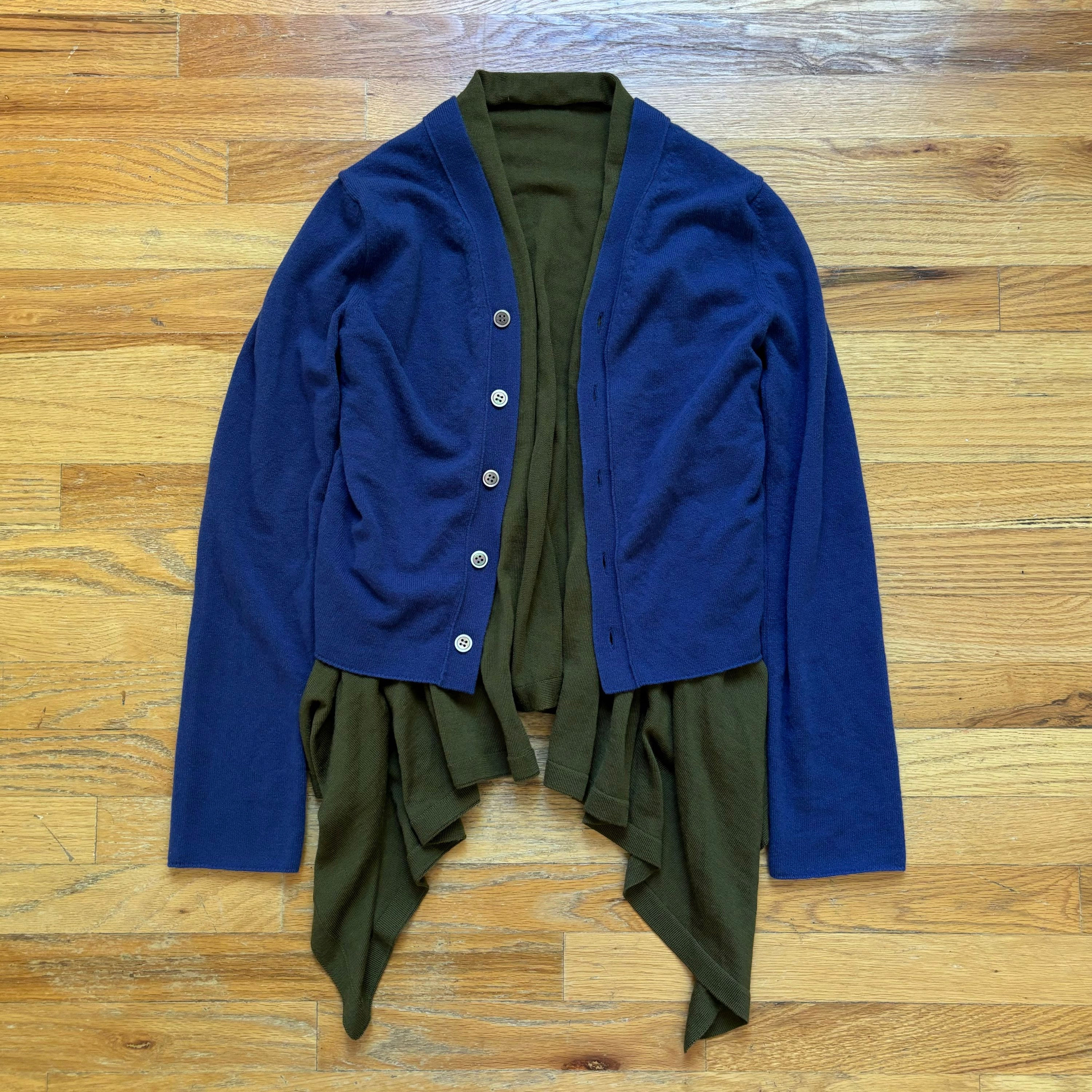 Comme Des Garcons SS2010 Layered Cardigan