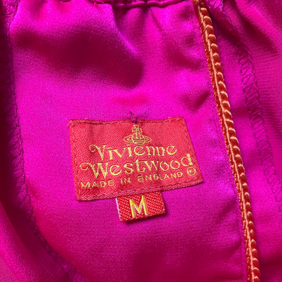 Thumbnail: Vivienne Westwood SS1993 Orb Embroidered Satin Mini Shorts