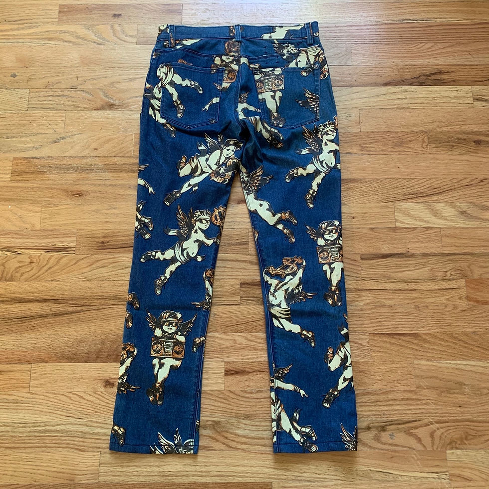 Thumbnail: Jeremy Scott x Ksubi FW2008 Angel Print Denim Jeans