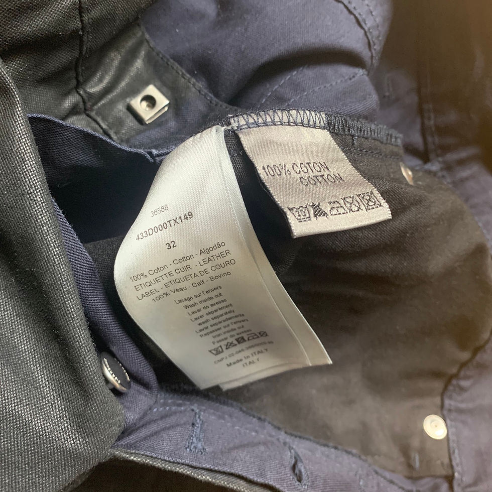 Thumbnail: Dior Homme KVA-era Coated Jeans