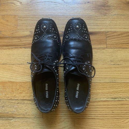 靴 Miu Miu FW2006 Studded Derby Miu Miu FW2006 Studded Derby Shoes | thesonofsex