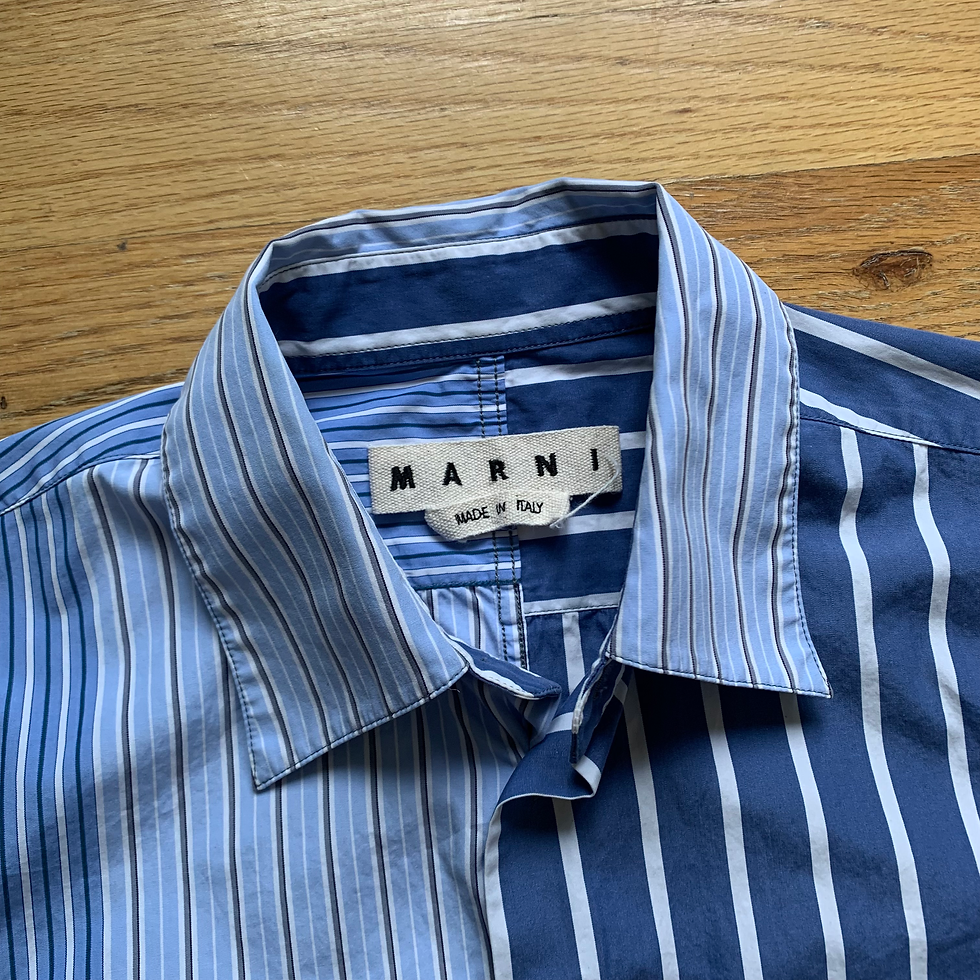 Thumbnail: Marni SS2018 Assymetrical Striped Button Up Shirt