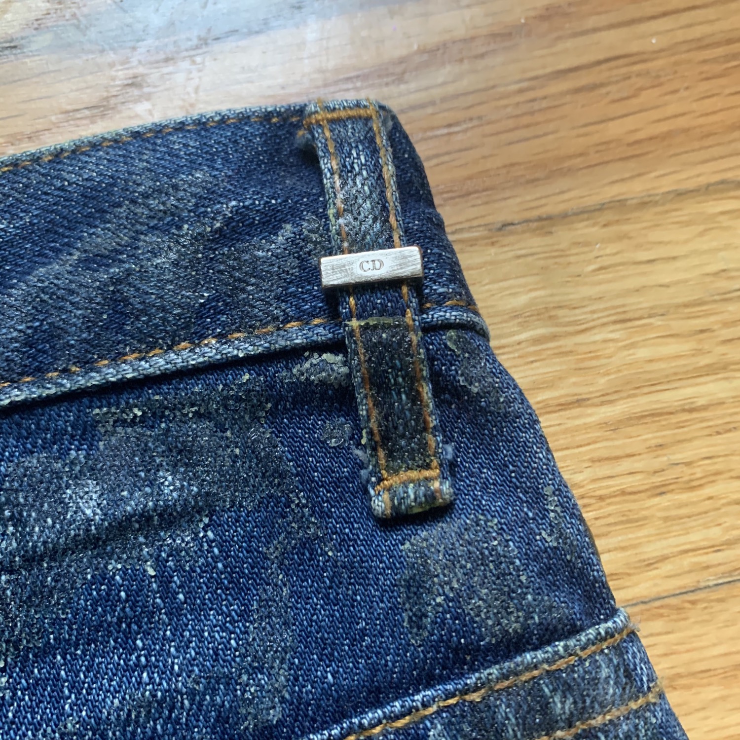 Thumbnail: Dior Homme SS2007 Waxed Clawmark Denim Jeans