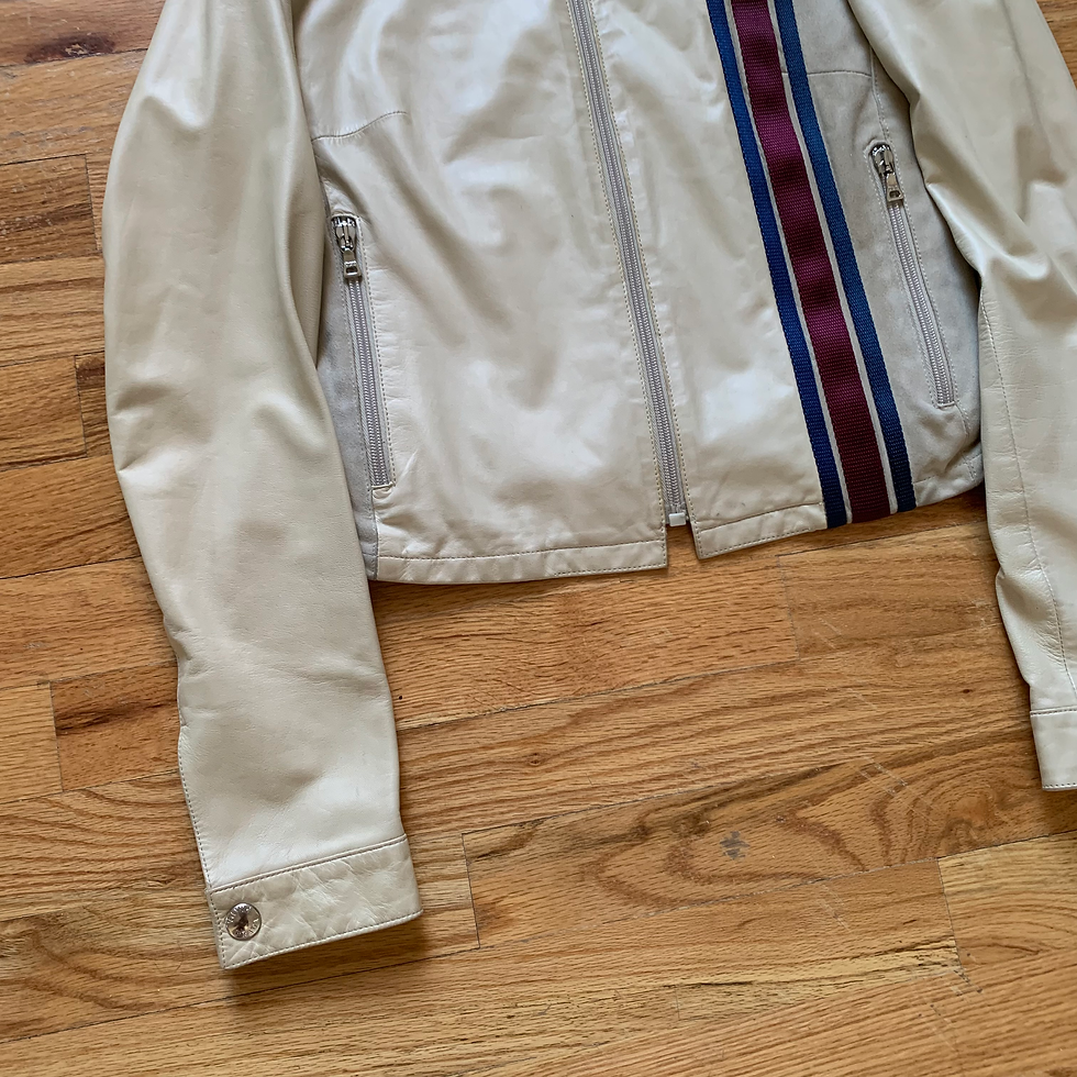 Thumbnail: Prada SS2000 Leather/Suede Cafe Racer Jacket