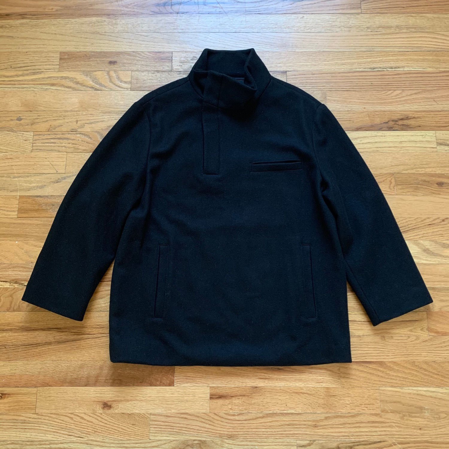 Prada FW1998 Asymmetrical 3/4 Zip Wool Sweater