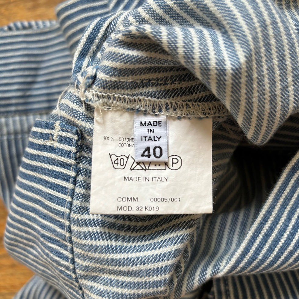 Thumbnail: Maison Martin Margiela SS2000 Striped Concealed Pocket Jacket