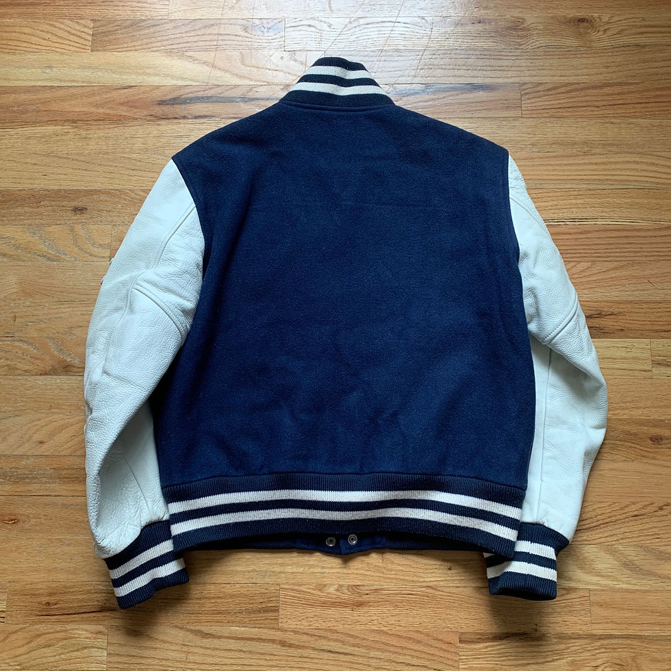 Thumbnail: Bape FW2006 Classic Leather Varsity Jacket