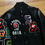 Thumbnail: Bape Mid-2000s NFS Patched Staff Leather Sleeved Varsity Jacket