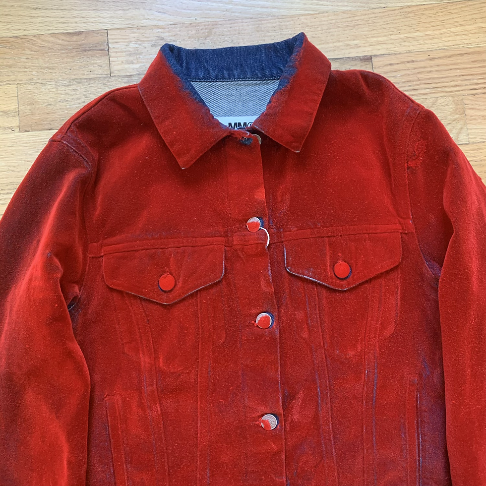 Thumbnail: MM6 Maison Margiela FW2018 Flocked Denim Jacket