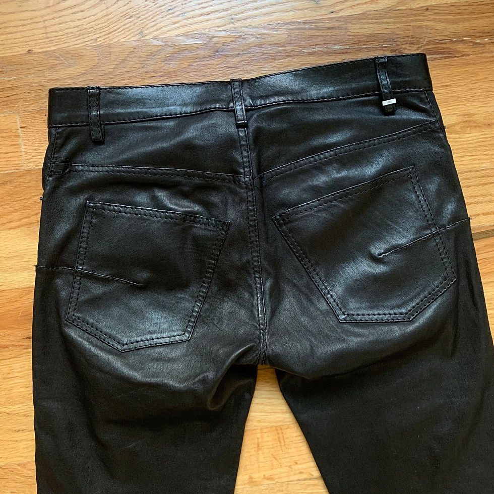 Thumbnail: Dior Homme SS2007 Leather Rockstar Skinny Pants