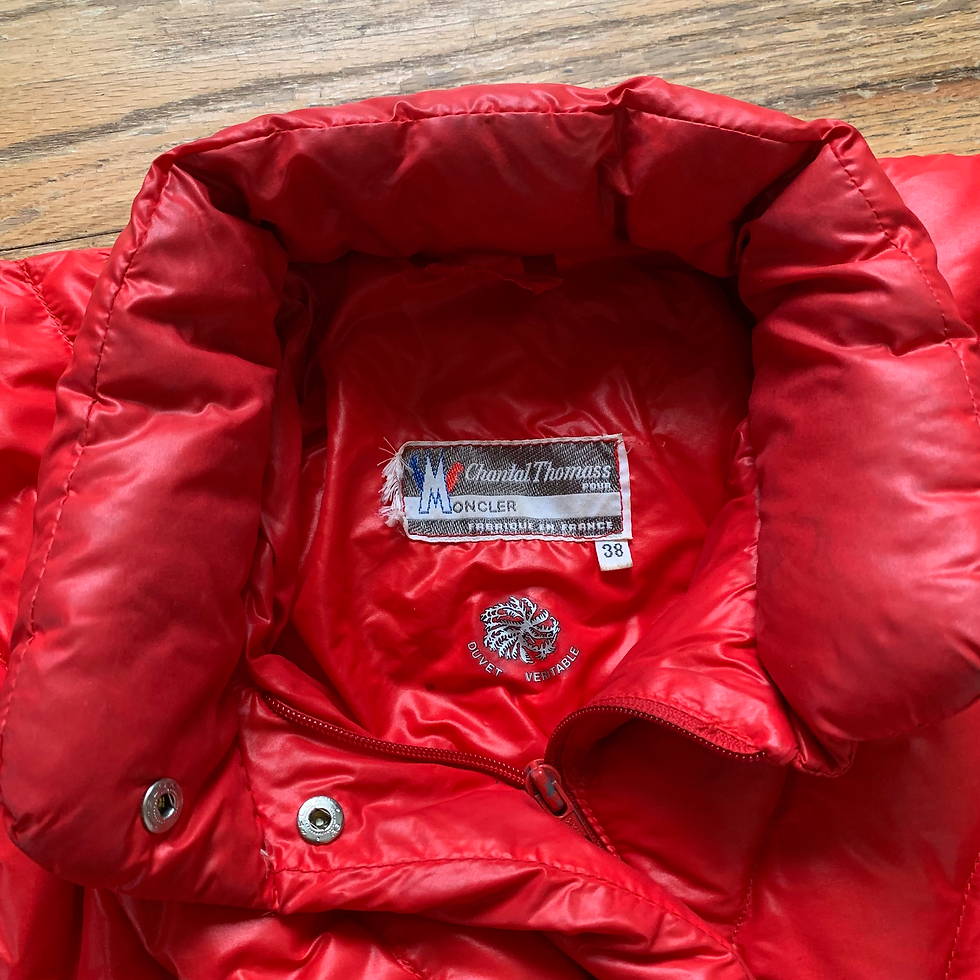 Thumbnail: Moncler x Chantal Thomass c. 1989 Diagonal Stripe Quilted Puffer