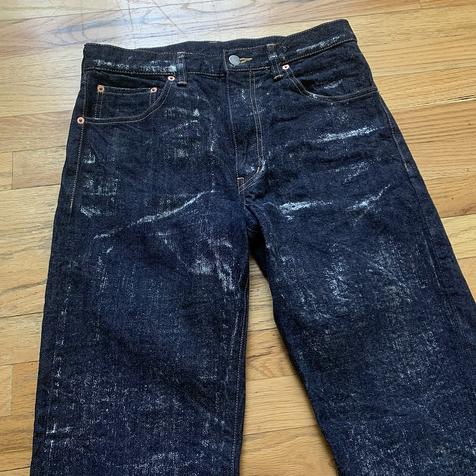Thumbnail: Comme Des Garcons AD2000 Trompé L’œil Painted Denim Jeans