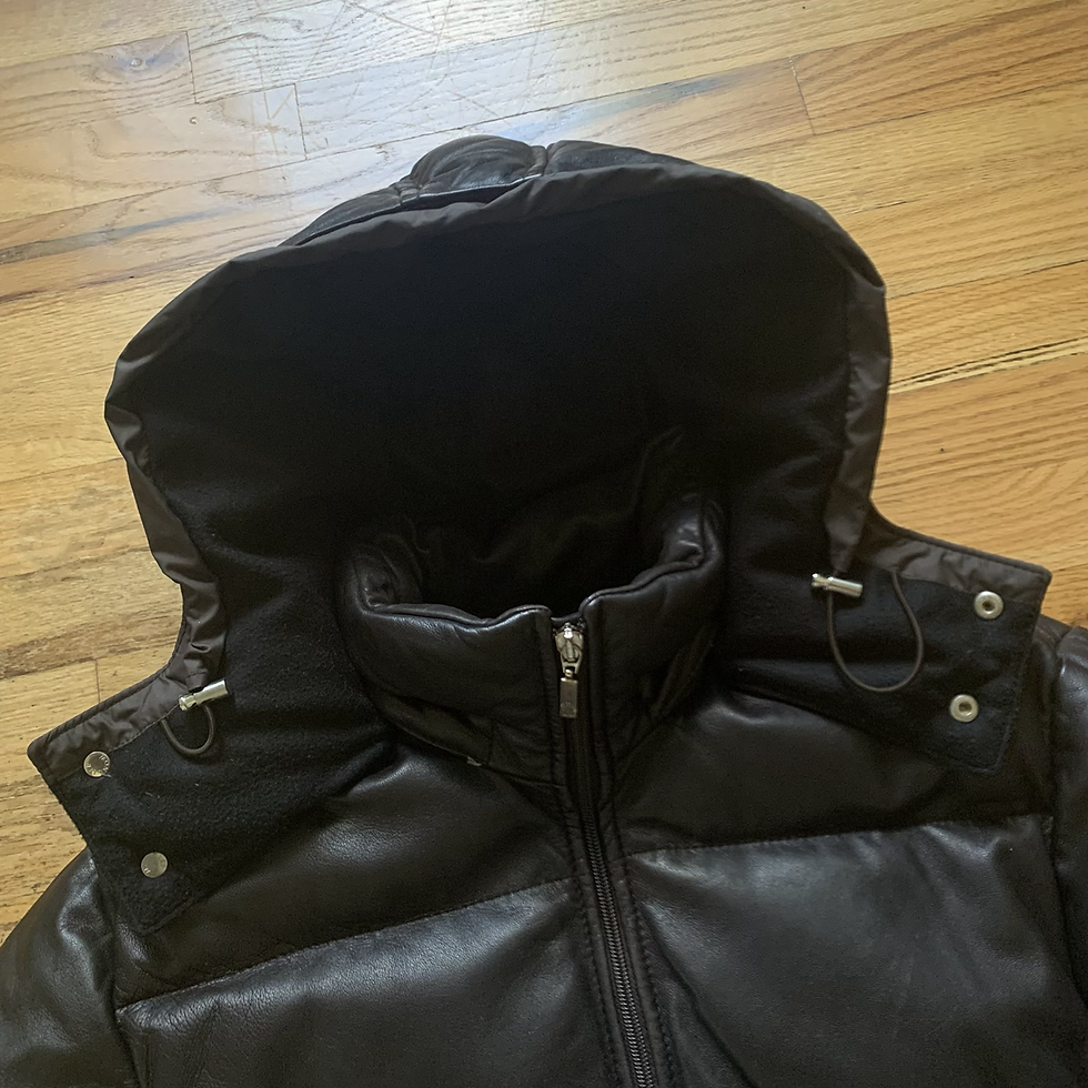 Thumbnail: Moncler FW2003 Leather Down Puffer Jacket