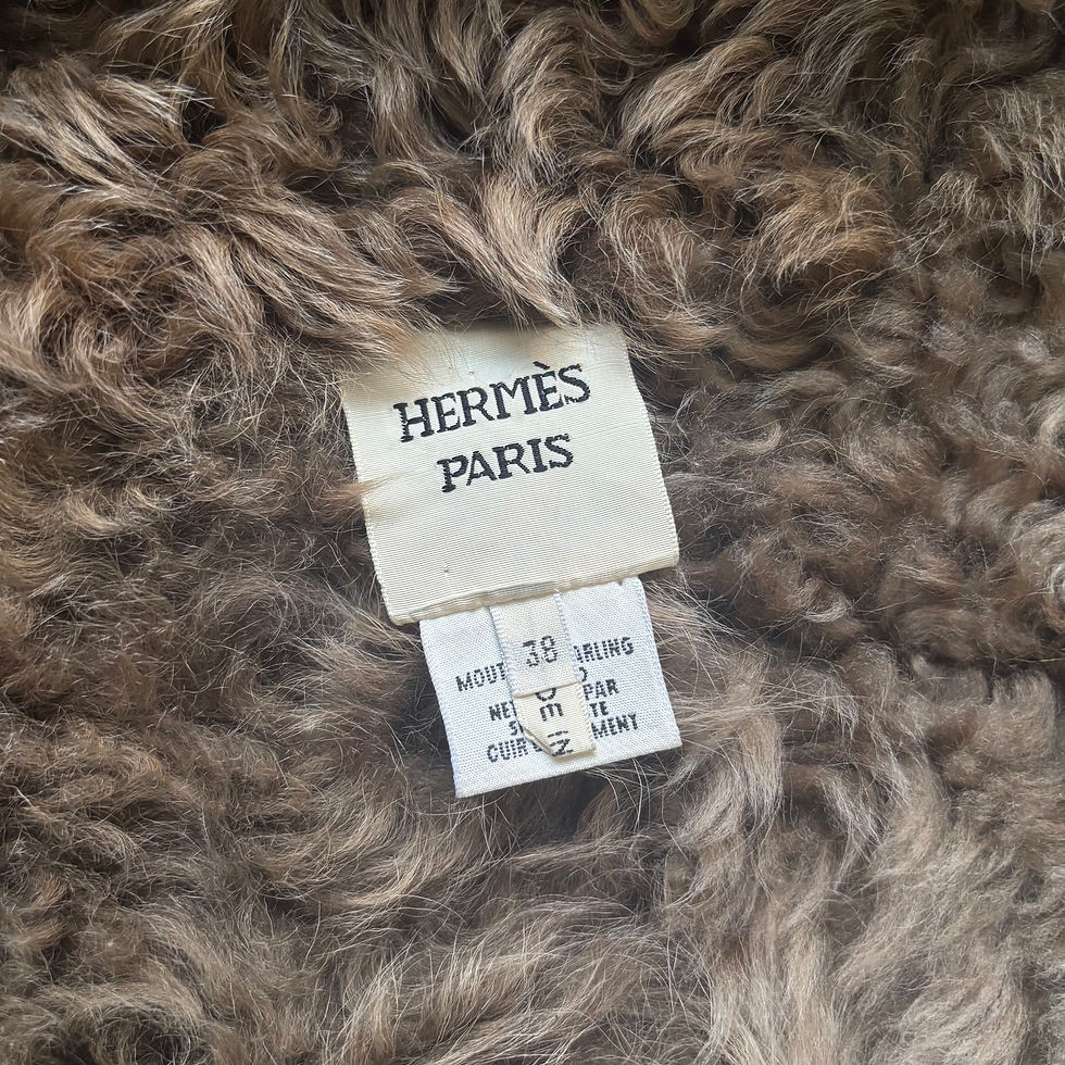 Thumbnail: Hermès by Jean Paul Gaultier FW2004 Kelly-Toggle Sheepskin Coat