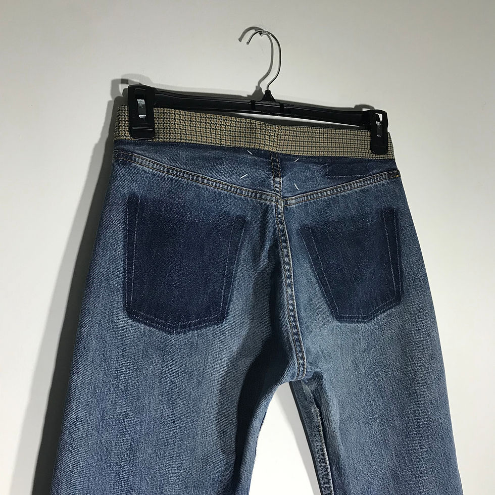 Thumbnail: Maison Martin Margiela FW2004 010 Artisanal 3-Cut Reconstructed Denim Jeans