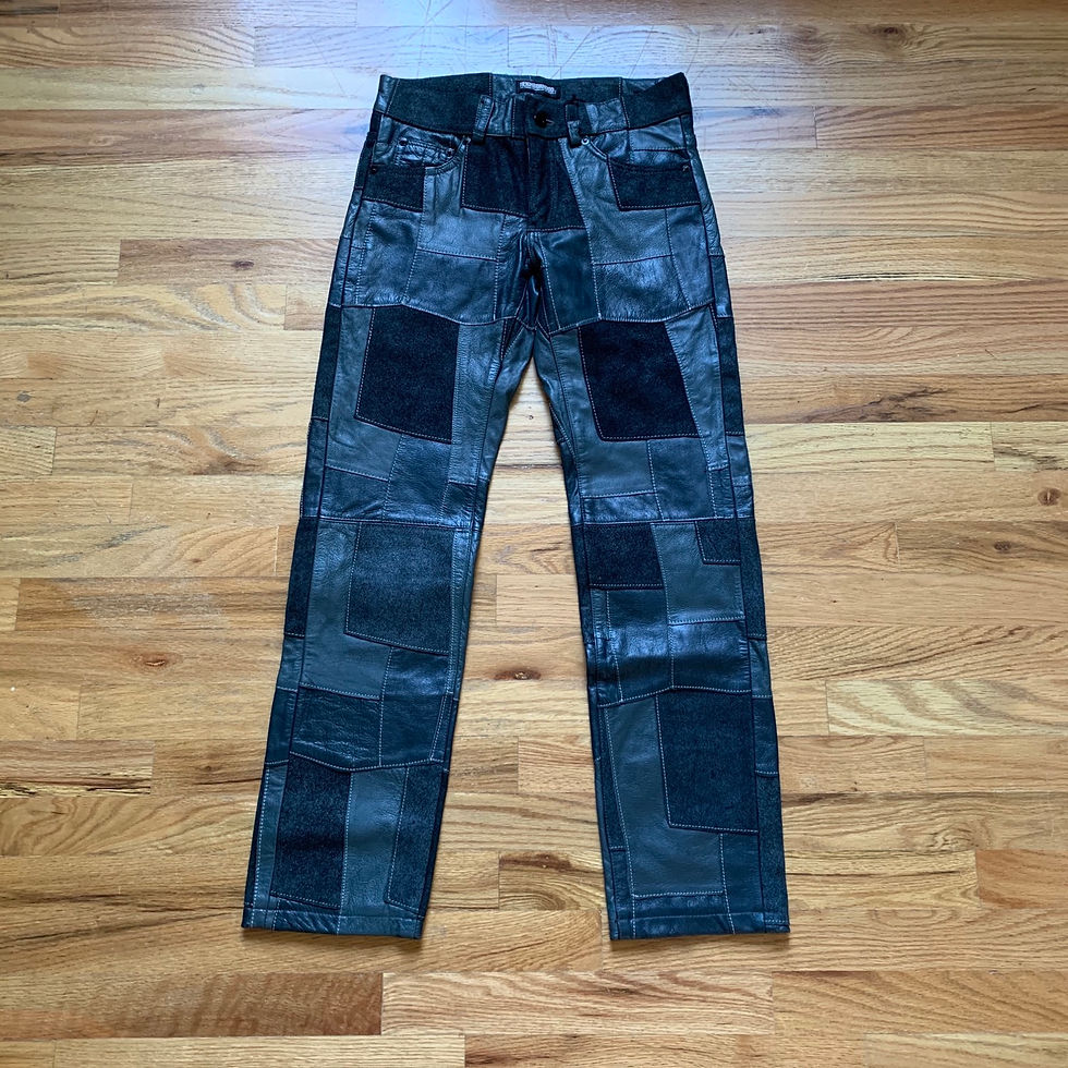 Thumbnail: Neighborhood 2002 Leather Patchwork Pants