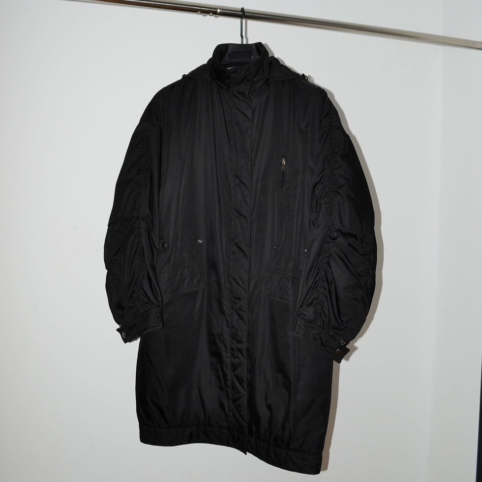 Prada Early 2000s Nylon Bomber Parka Coat