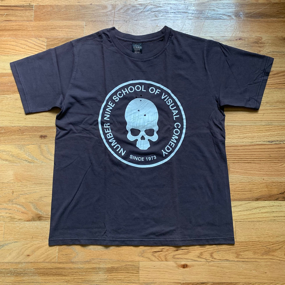 Number Nine Early 2000s School of Visual Comedy Distressed T-Shirt
