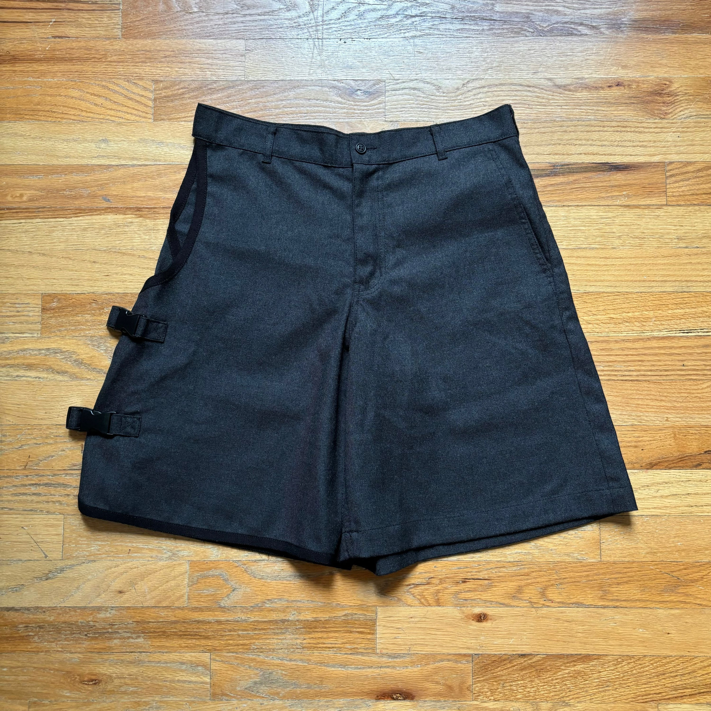 Comme Des Garçons Homme Plus SS2010 Wool Buckle Shorts