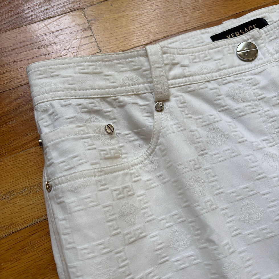 Thumbnail: Versace Early 2000s Jacquard Medusa Monogram Pants