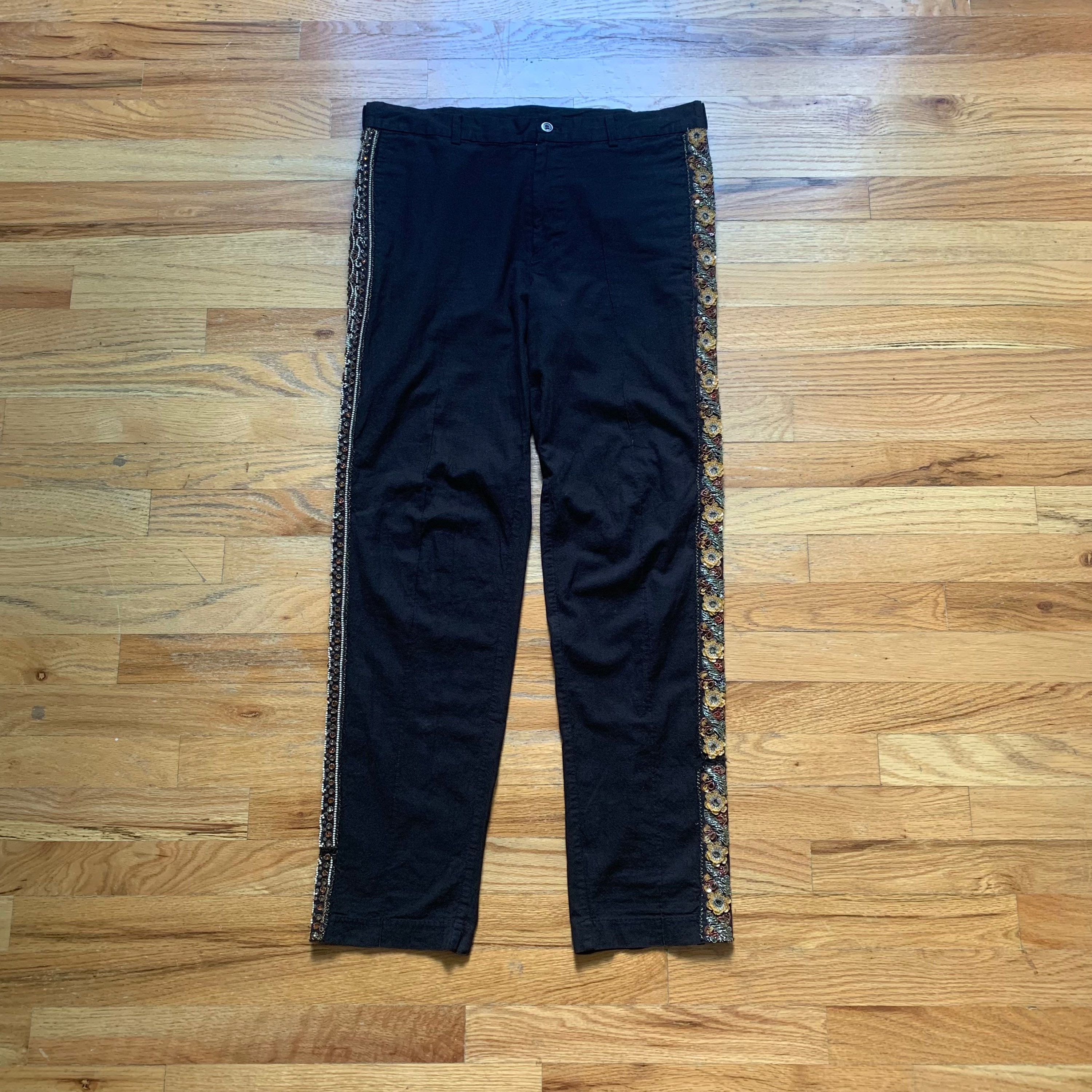 Tricot Comme Des Garcons SS2005 Embellished Side Stripe Pants