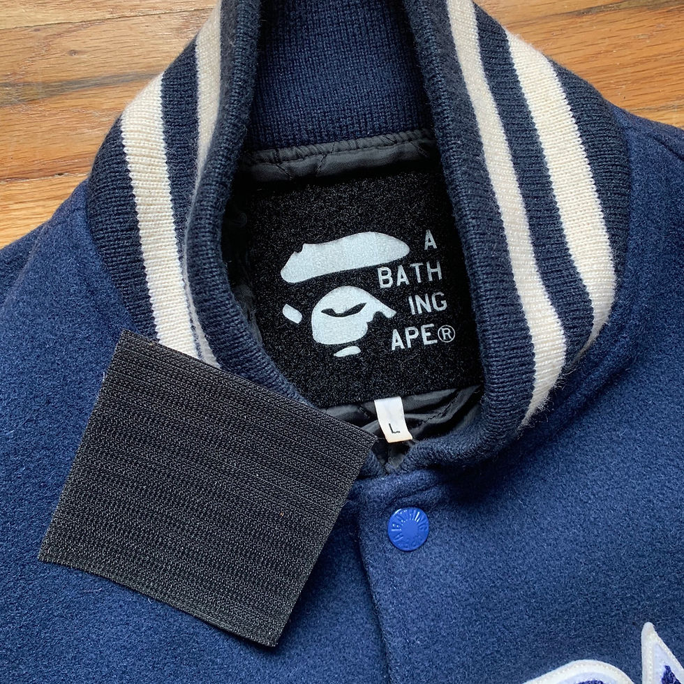 Thumbnail: Bape FW2006 Classic Leather Varsity Jacket