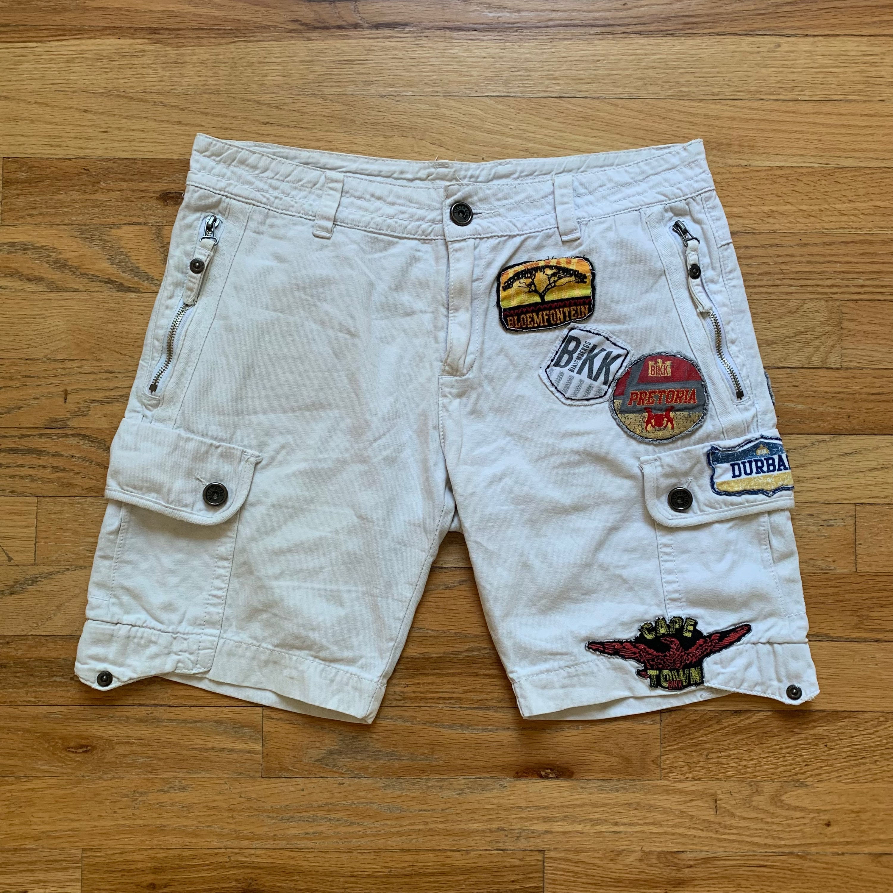 Dirk Bikkembergs SS2010 Patched Cargo Shorts