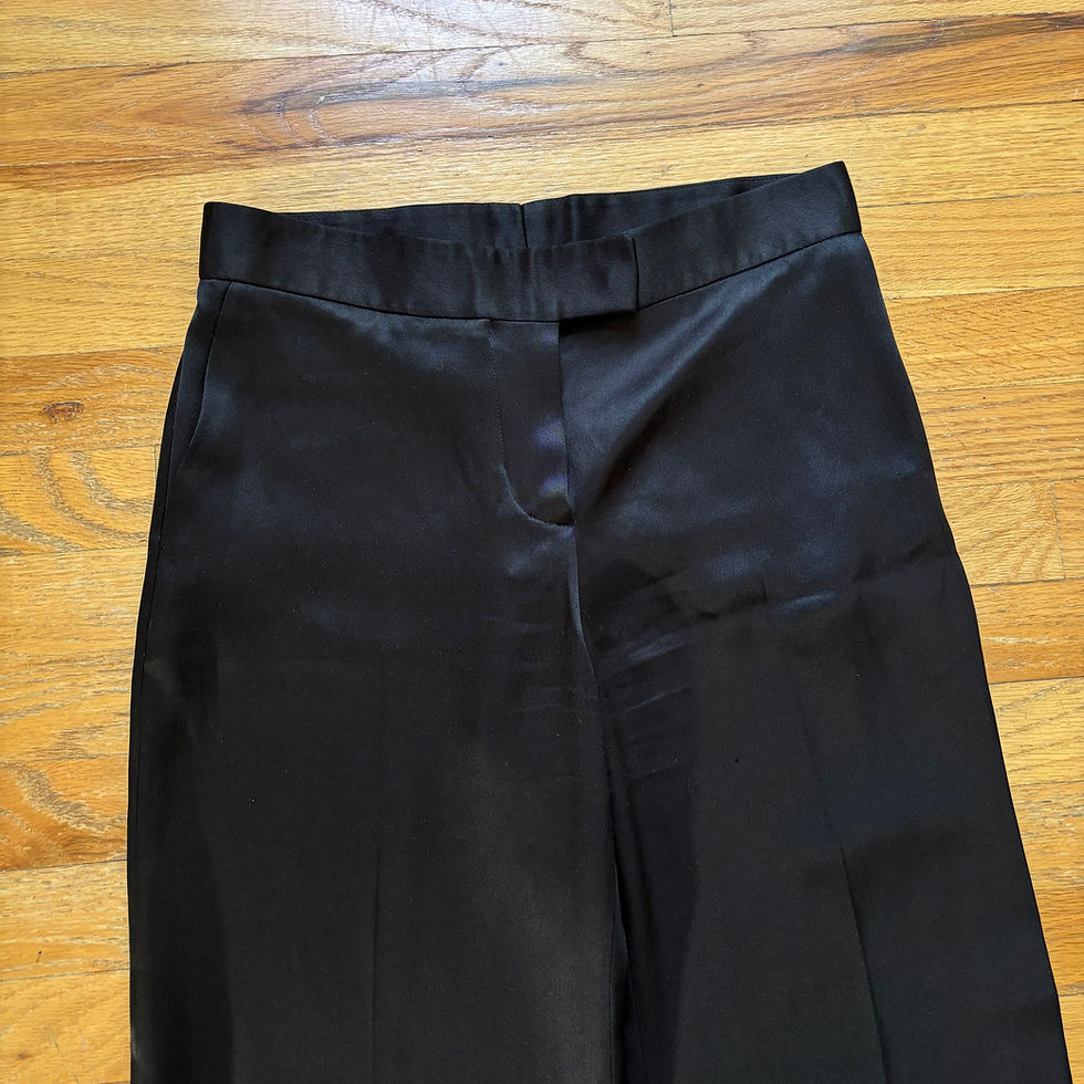 Thumbnail: Fendi by Karl Lagerfeld c. 2003 Silk Straight-Leg Culotte Pants
