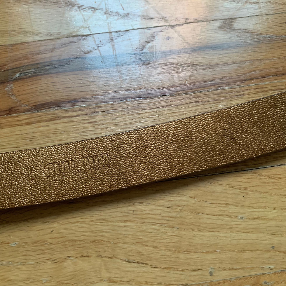 Thumbnail: Miu Miu Mid-2000s Jewel Embellished Belt