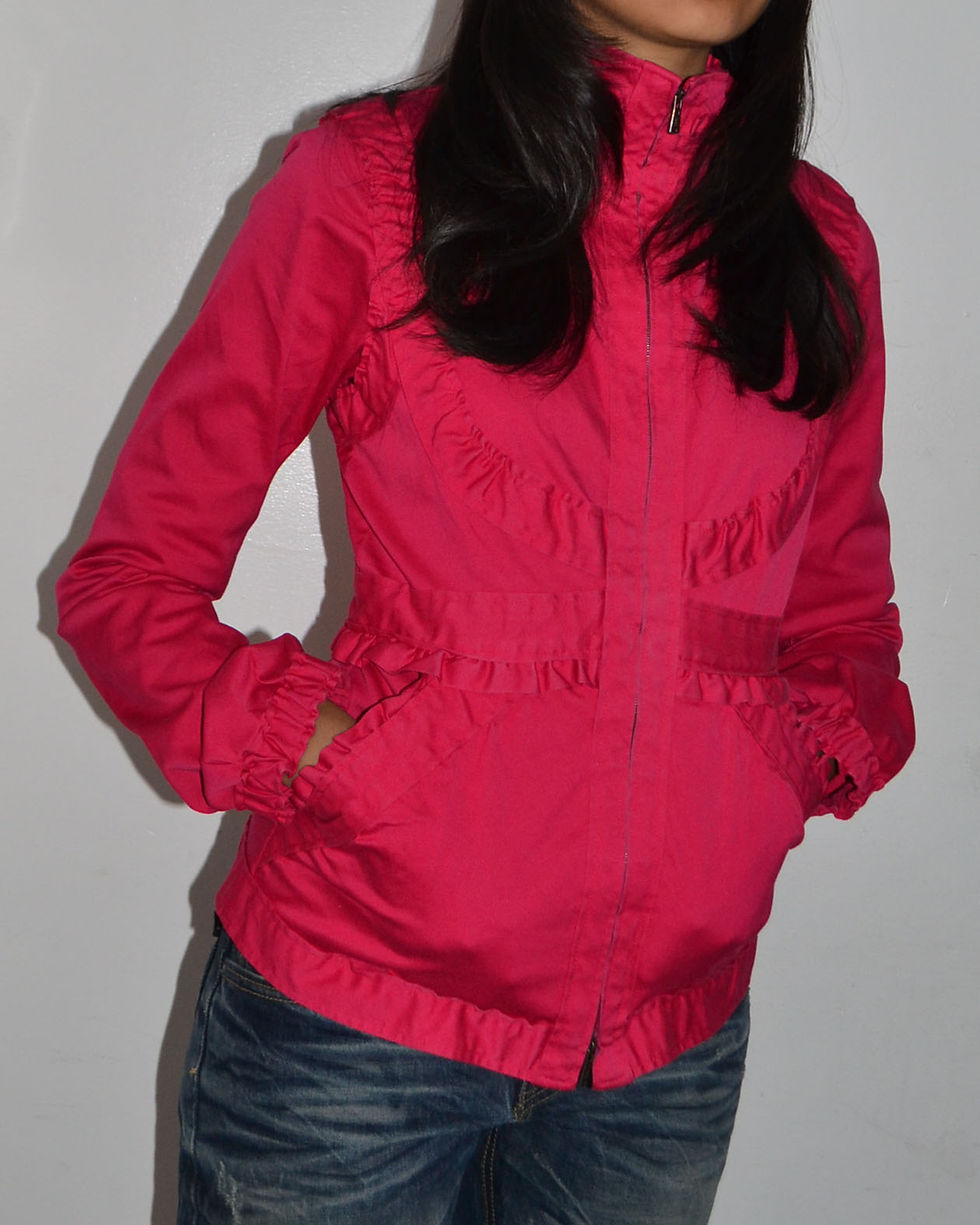 Thumbnail: Yves Saint Laurent Rive Gauche SS2002 by Tom Ford Ruched Panel Blouson Jacket