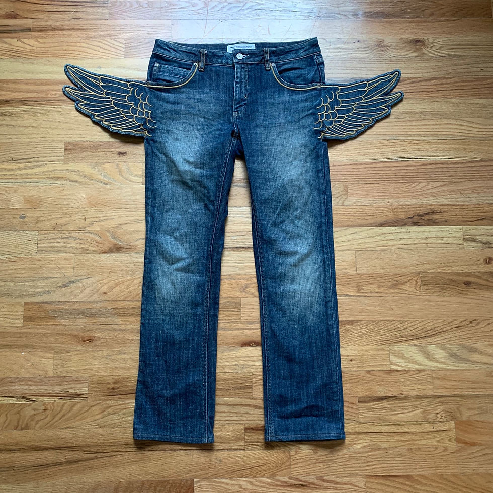 Jeremy Scott x Adidas Winged Denim Jeans
