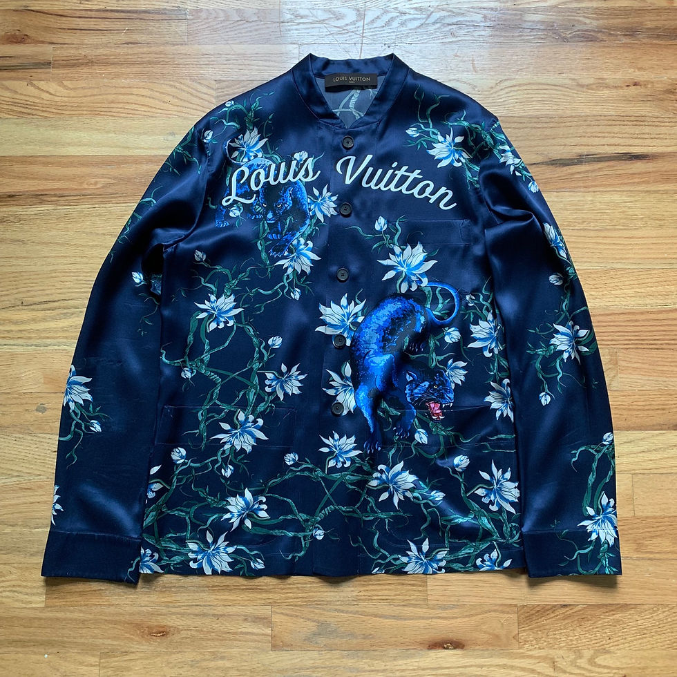 Thumbnail: Louis Vuitton SS16 Black Panther Silk Pajama Shirt