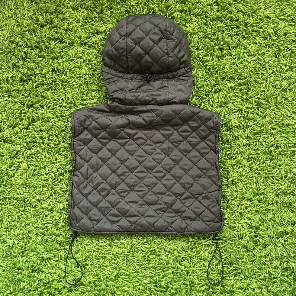 Thumbnail: Prada c. 1999 Cropped Quilted Hooded Vest