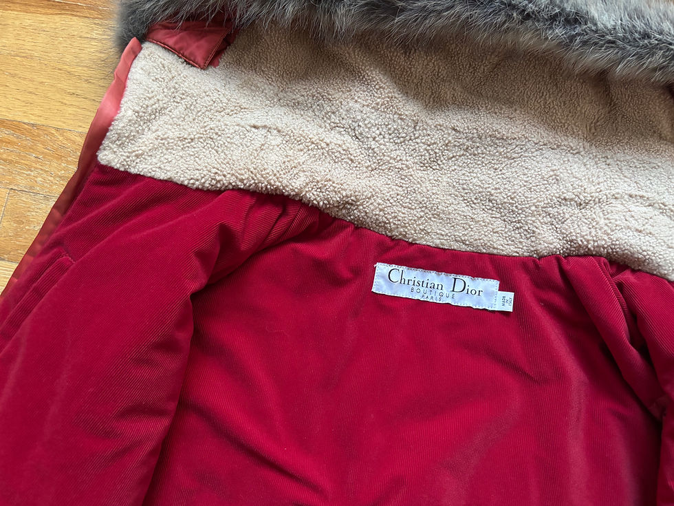 Thumbnail: Christian Dior FW2007 by John Galliano Shearling-Lined Cropped Ski Parka