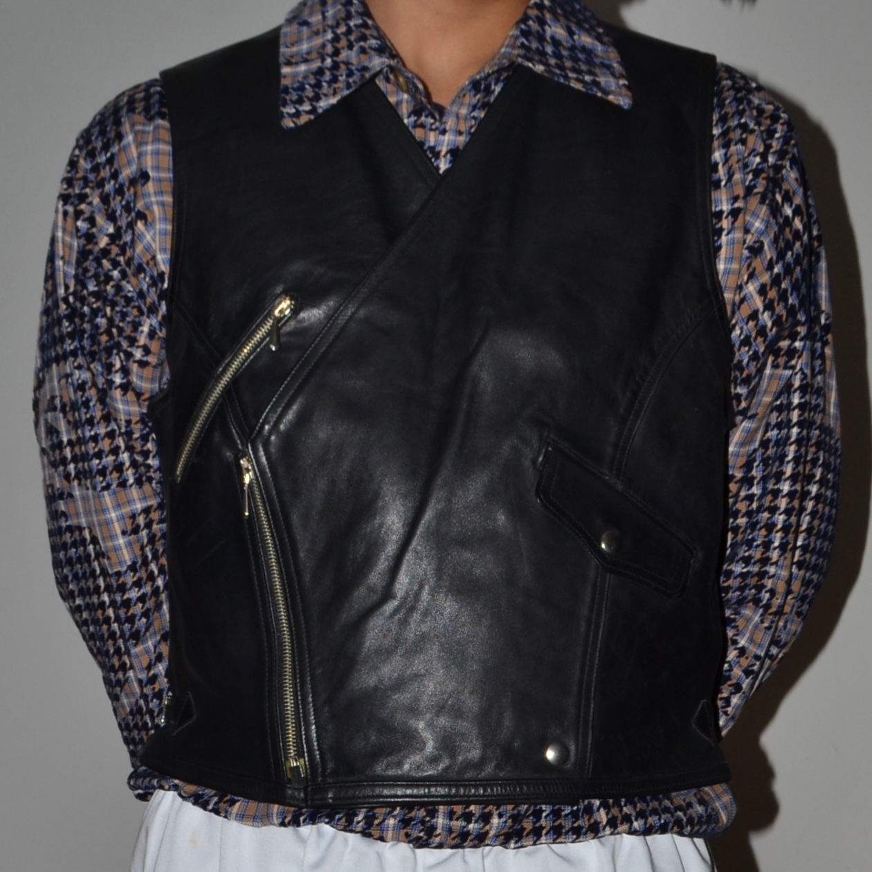 Jean Paul Gaultier 1980s Leather Biker Vest