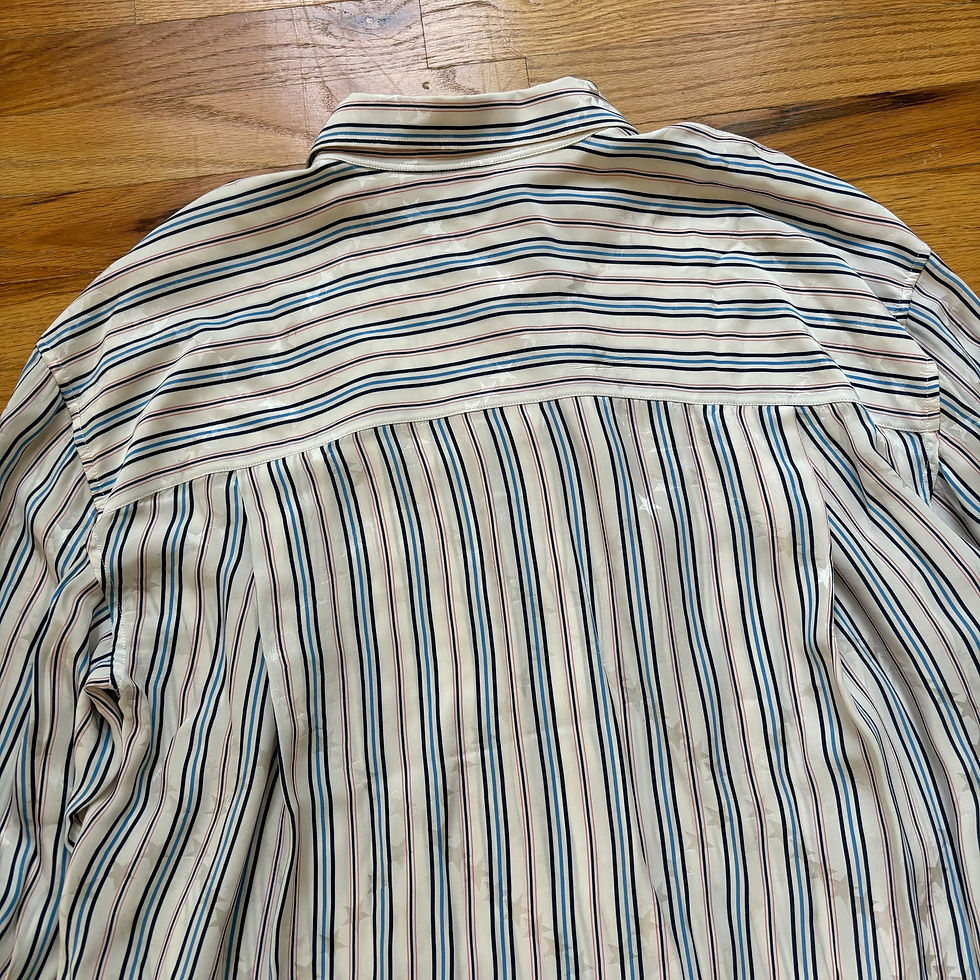 Thumbnail: Balenciaga SS2017 Star-Embossed Striped Shirt