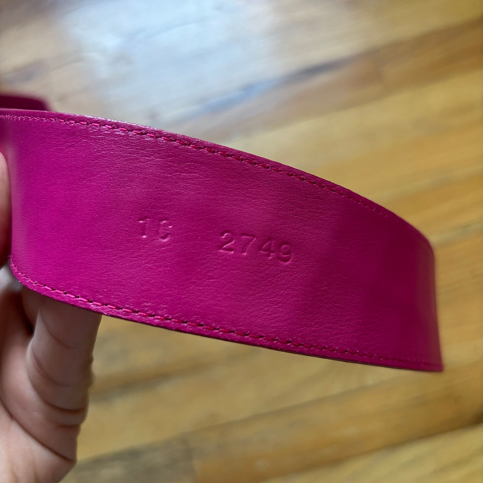 Thumbnail: Prada Early 2010s Croc-Embossed Leather Belt