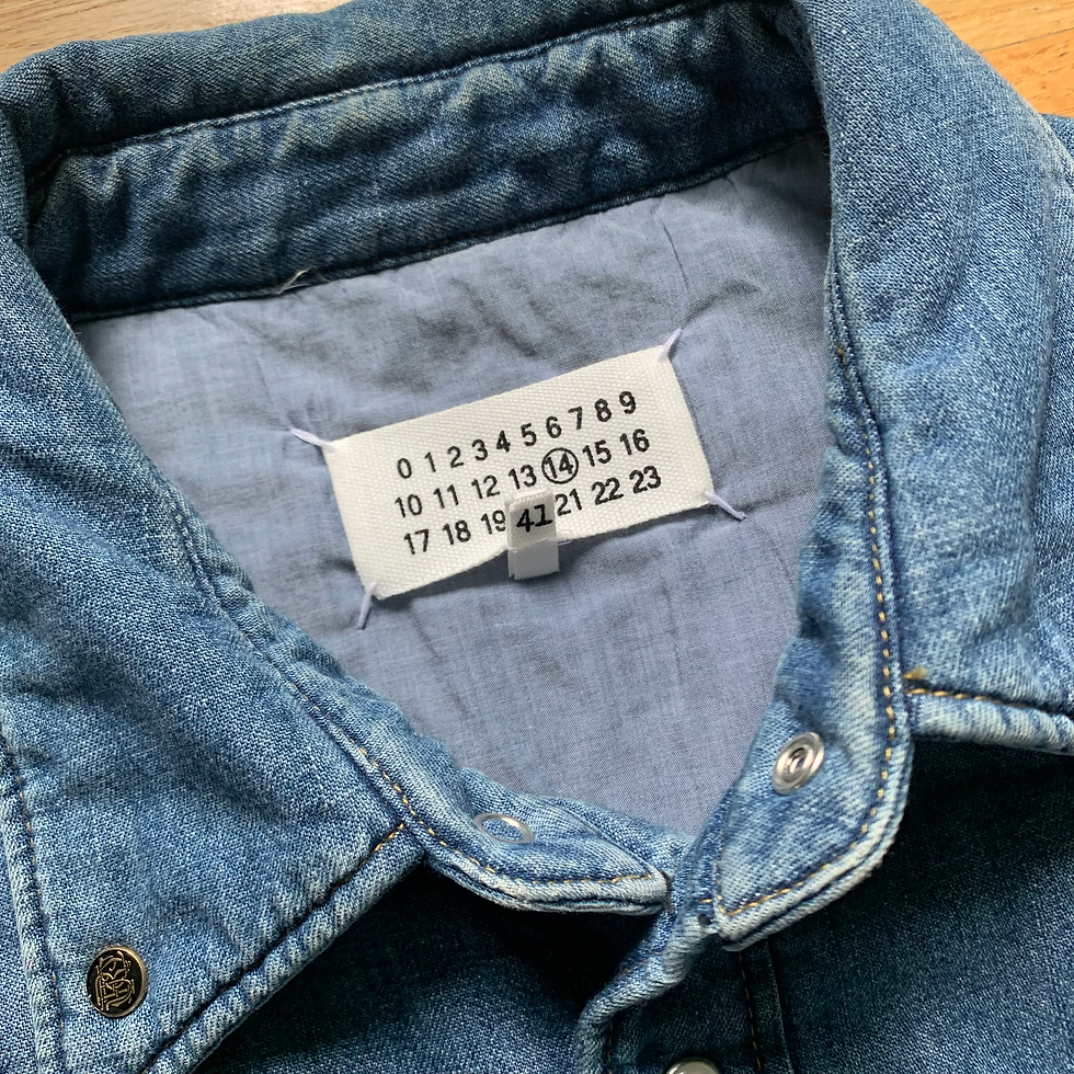 Thumbnail: Maison Margiela FW2019 Padded Oversized Denim Shirt
