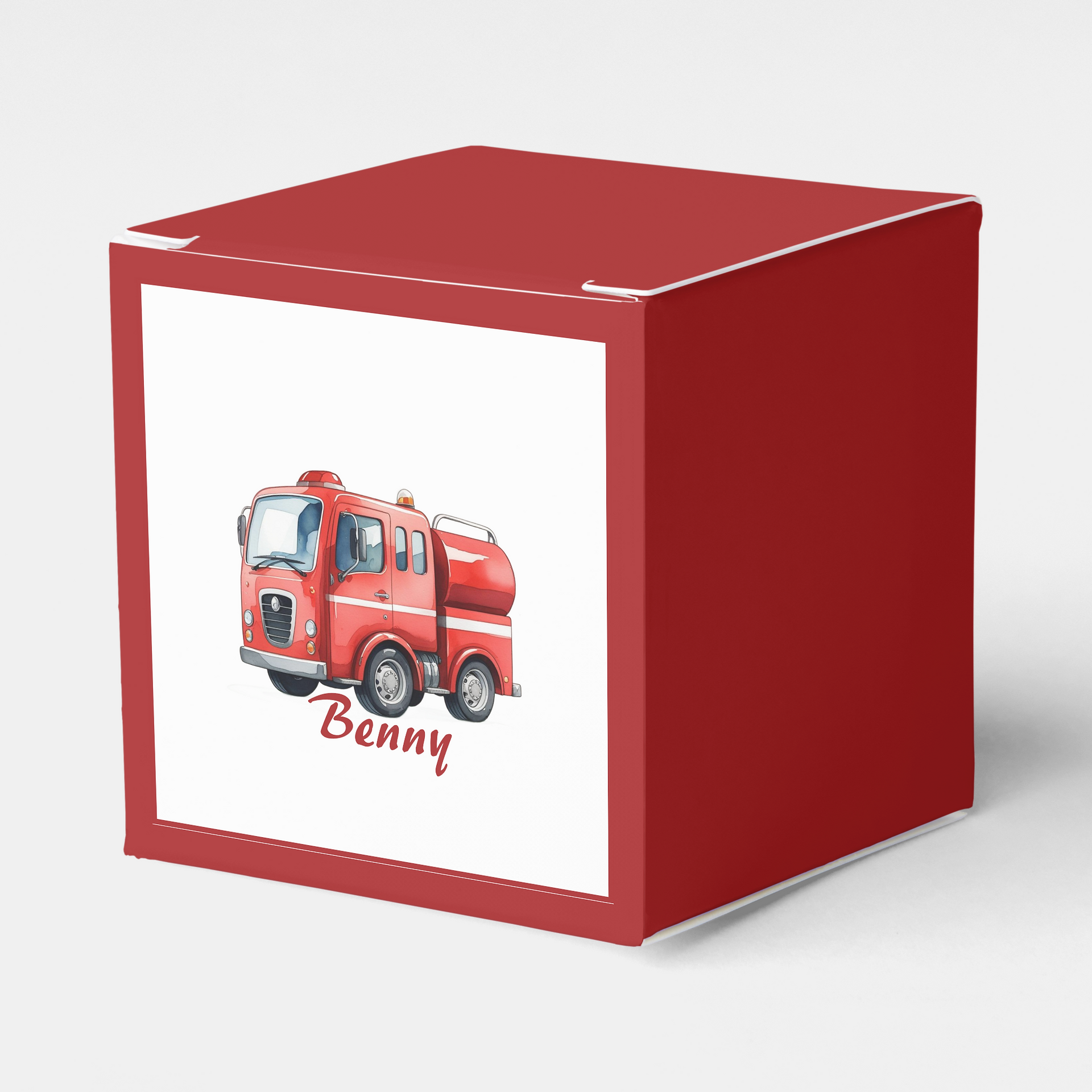 Firetruck favor box